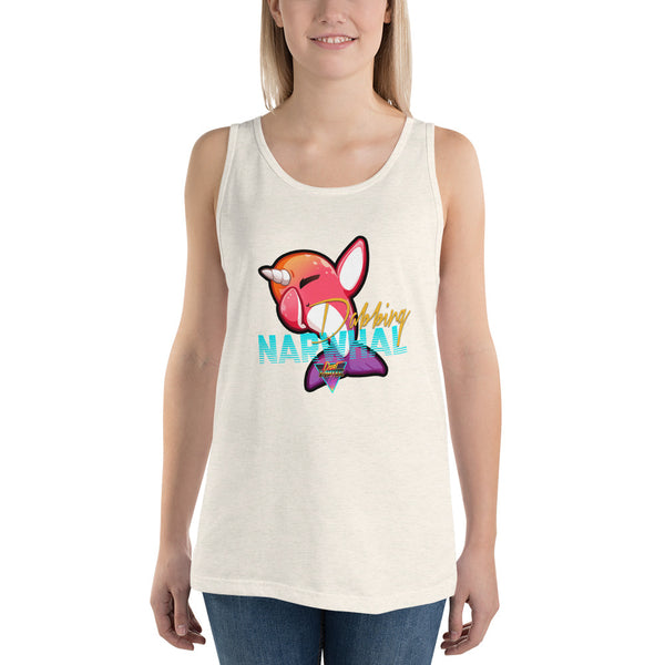 Dabbing Narwhal - Unisex Tank Top - Silverball Swag
