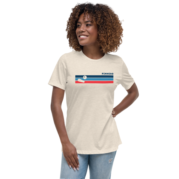 Pinhead Lines - Women's Relaxed T-Shirt - Silverball Swag