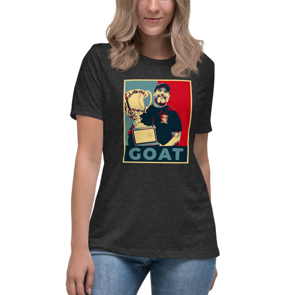 Keith Elwin GOAT - Women's Relaxed T-Shirt - Silverball Swag
