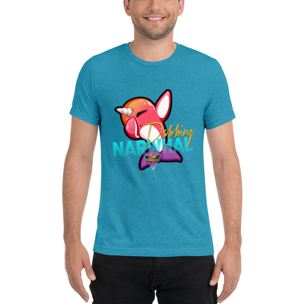 Dabbing Narwhal - Premium Tri-Blend T-shirt - Silverball Swag
