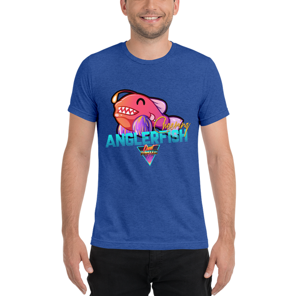 Cheering Angler Fish - Premium Tri-Blend T-shirt - Silverball Swag
