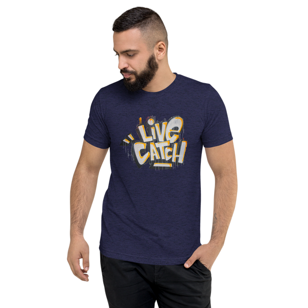 LiveCatchPinball Graffiti Logo - Premium T-Shirt - Silverball Swag