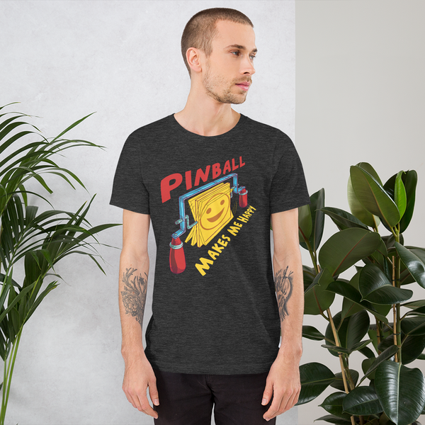 Spinners Happy Red - Super Soft T-Shirt - Silverball Swag