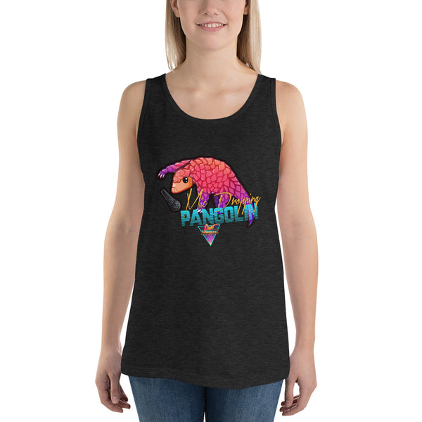 Mic Dropping Pangolin - Unisex Tank Top - Silverball Swag