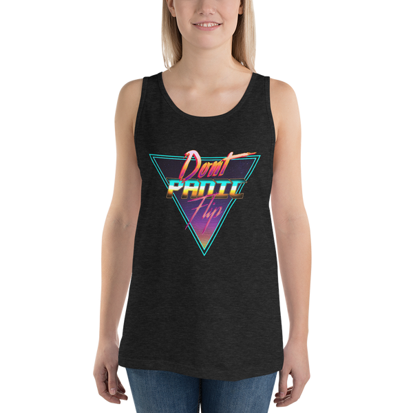 Don't Panic Flip - Unisex Tank Top - Silverball Swag