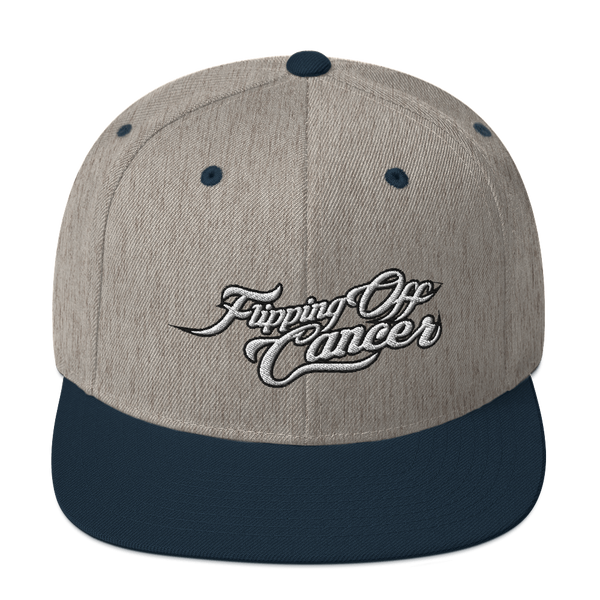 Flipping Off Cancer - Snapback Hat - Silverball Swag
