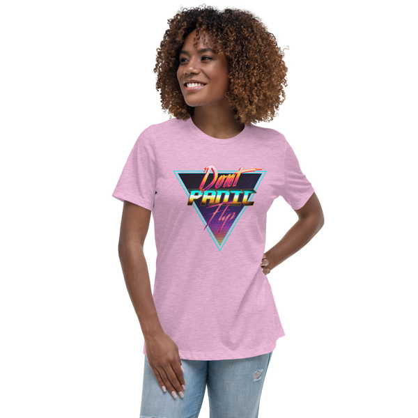 Don't Panic Flip - Women's Relaxed T-Shirt - Silverball Swag