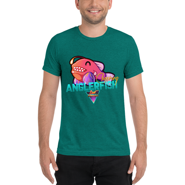 Cheering Angler Fish - Premium Tri-Blend T-shirt - Silverball Swag
