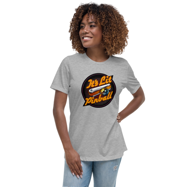 It's Lit Pinball - Women's Relaxed T-Shirt - Silverball Swag