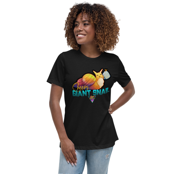 Cheers Giant Snail - Women's Relaxed T-Shirt - Silverball Swag