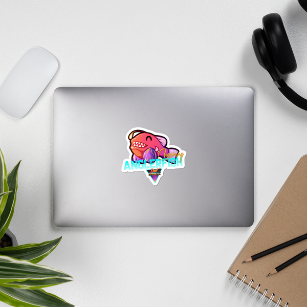 Cheering Angler Fish - Stickers - Silverball Swag