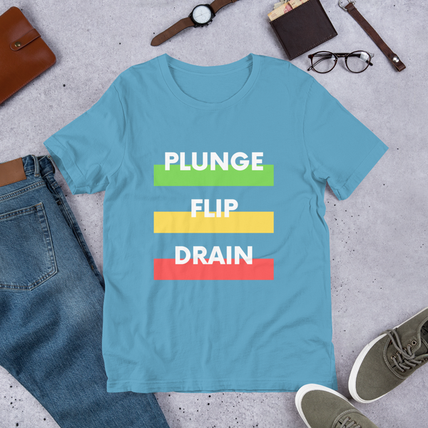Plunge Flip Drain - Super Soft T-Shirt - Silverball Swag