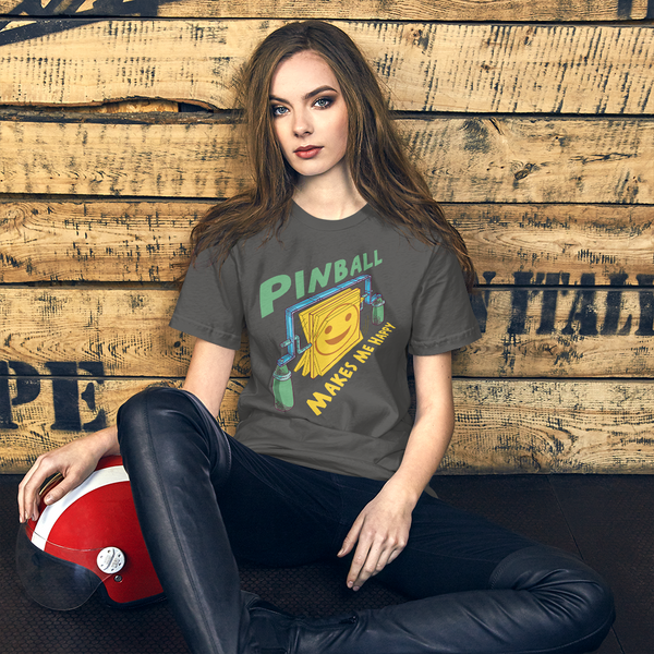 Happy Spinners Green - Super Soft T-Shirt - Silverball Swag