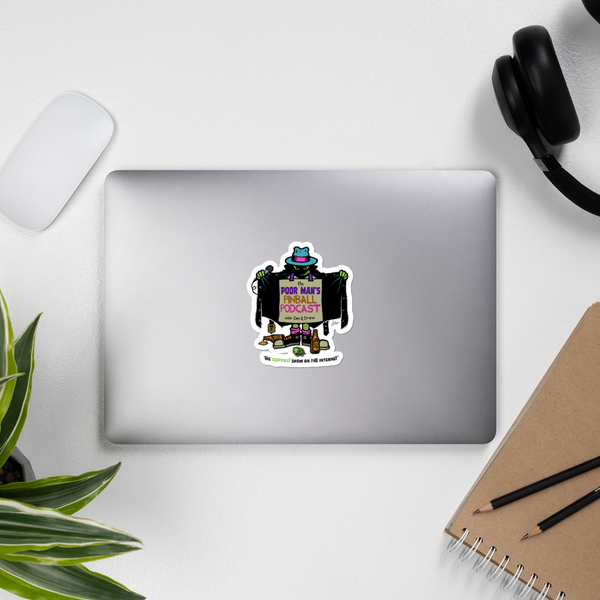 Poor Man's Pinball Podcast Franchi Design - Stickers - Silverball Swag