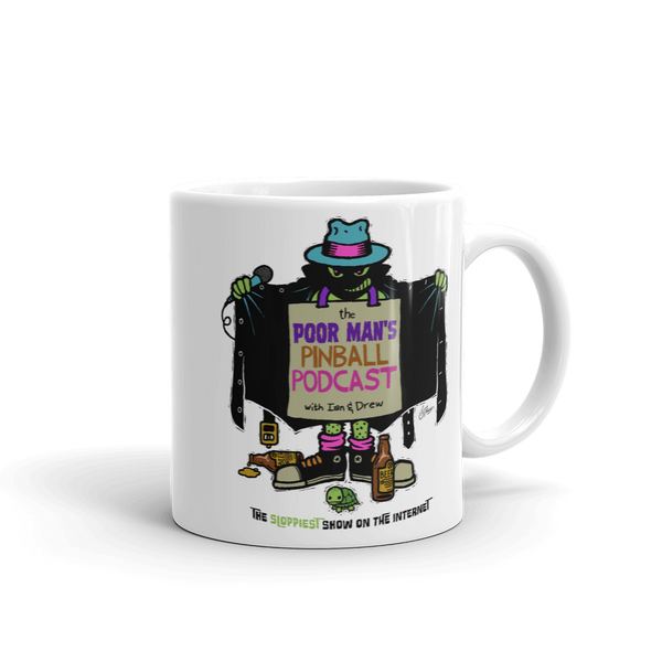 Poor Man's Pinball Podcast Franchi Design - Mug - Silverball Swag