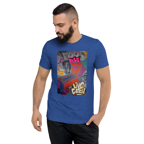 LiveCatchPinball Camiseta Grafitte - Premium T-Shirt - Silverball Swag