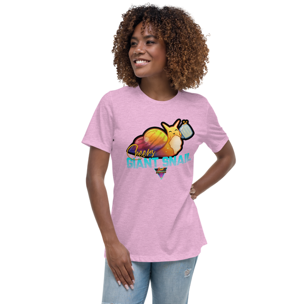 Cheers Giant Snail - Women's Relaxed T-Shirt - Silverball Swag