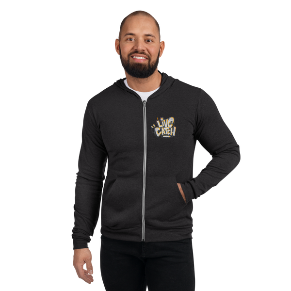 LiveCatchPinball Graffiti Logo - Zip Hoodie - Silverball Swag