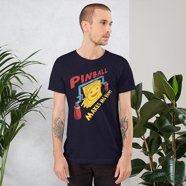 Spinners Happy Red - Super Soft T-Shirt - Silverball Swag