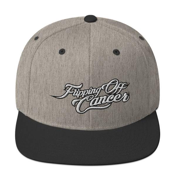 Flipping Off Cancer - Snapback Hat - Silverball Swag