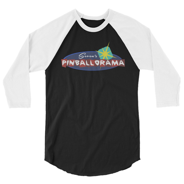 Seven's Pinballorama - 3/4 Sleeve Shirt
