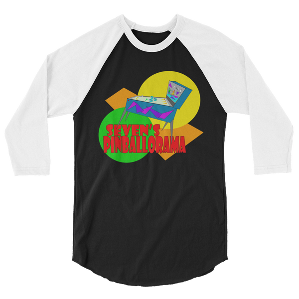 Seven's Pinballorama Pointy People - 3/4 Raglan Shirt