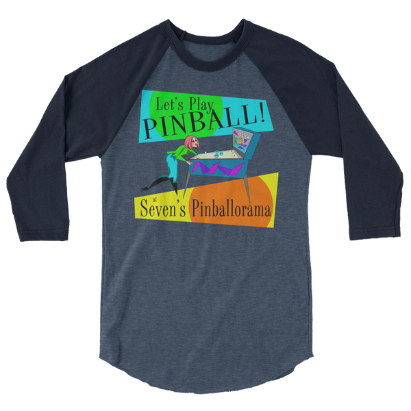 Seven's Pinballorama Pointy People 2 - 3/4 Sleeve Shirt