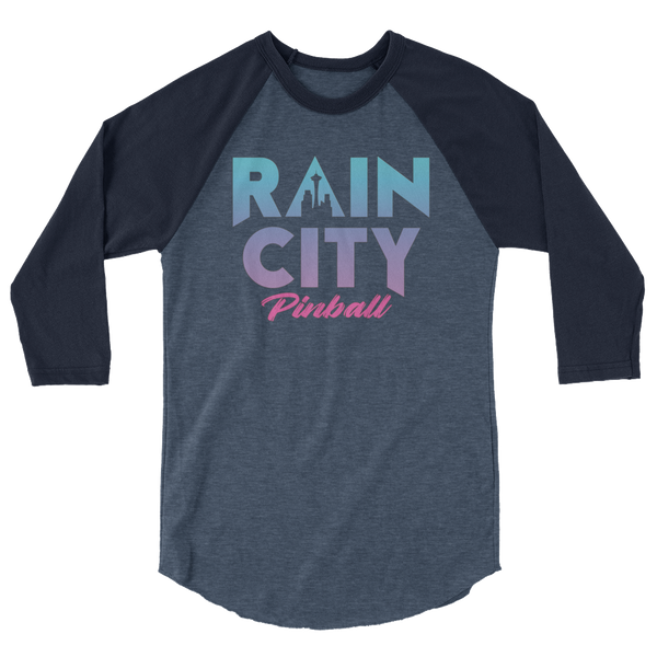 Rain City Pinball - 3/4 Sleeve Shirt