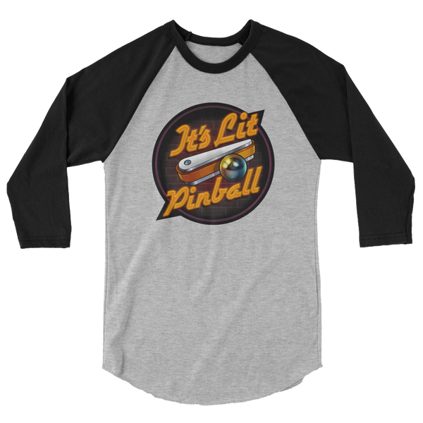 It's Lit Pinball - 3/4 Sleeve Shirt