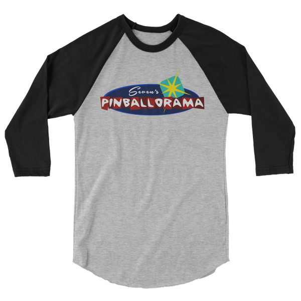 Seven's Pinballorama - 3/4 Sleeve Shirt