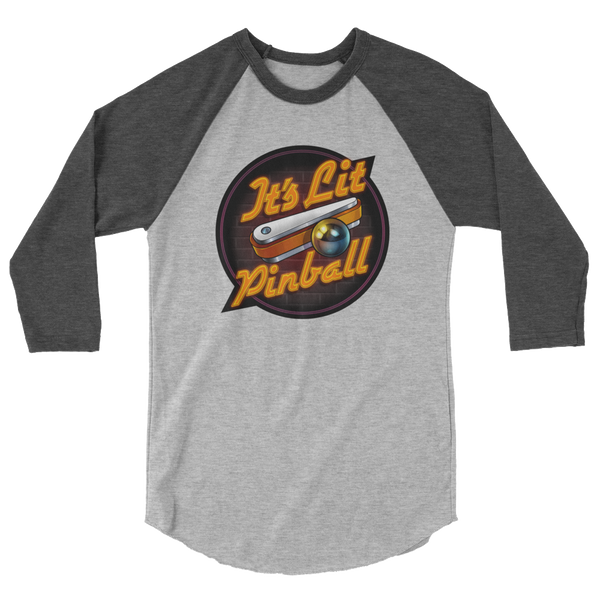It's Lit Pinball - 3/4 Sleeve Shirt