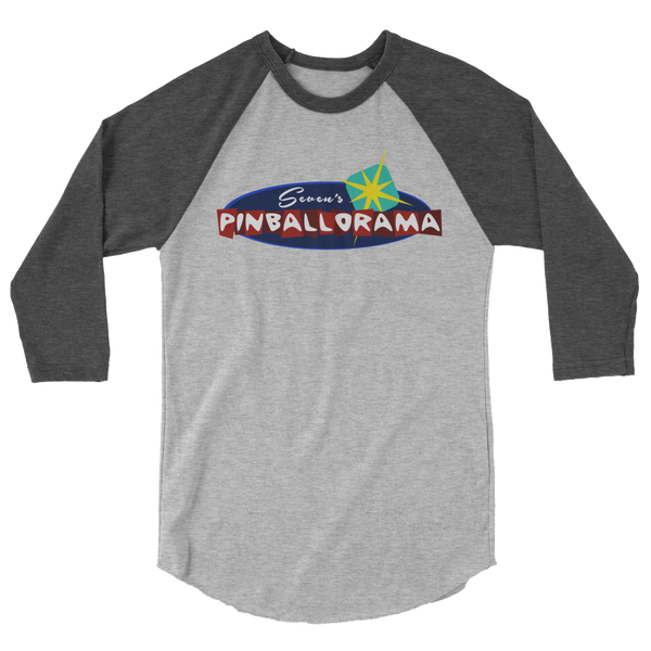 Seven's Pinballorama - 3/4 Sleeve Shirt