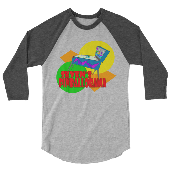 Seven's Pinballorama Pointy People - 3/4 Raglan Shirt
