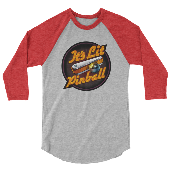 It's Lit Pinball - 3/4 Sleeve Shirt