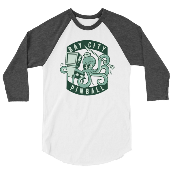 Bay City Pinball Octopus - 3/4 Sleeve Shirt