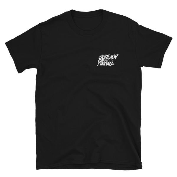 Our Lady of Pinball New - Back Pro T-Shirt