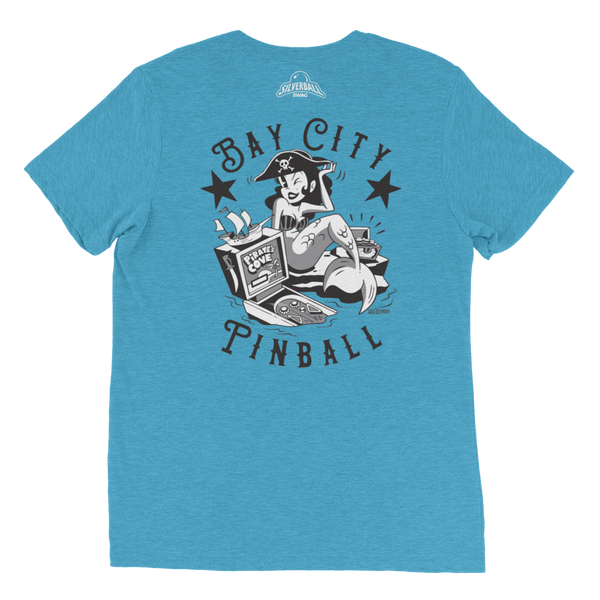 Bay City Pinball Back Design - Premium Triblend T-shirt