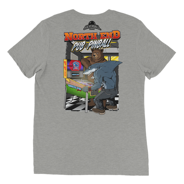 North End Pub Shark and Bear - Premium T-shirt