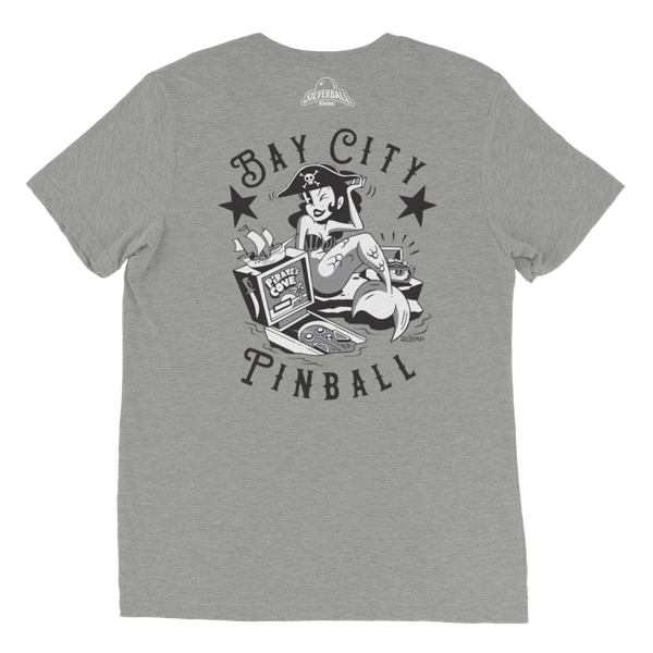 Bay City Pinball Back Design - Premium Triblend T-shirt