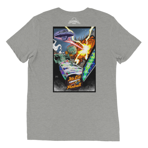 It's Lit Pinball Alien - Premium Triblend T-shirt