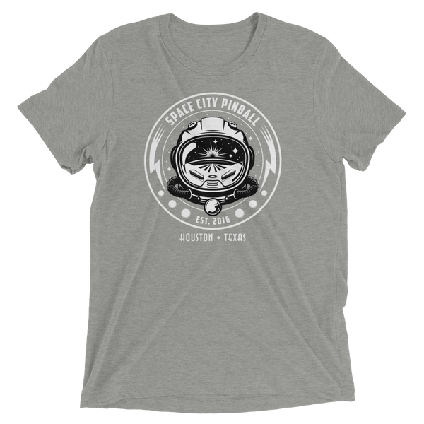 Space City Pinball B/W - Premium Tri-blend T-shirt