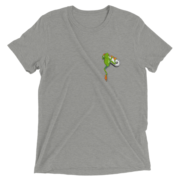 Frog Flipper Hop - Premium Tri-blend t-shirt