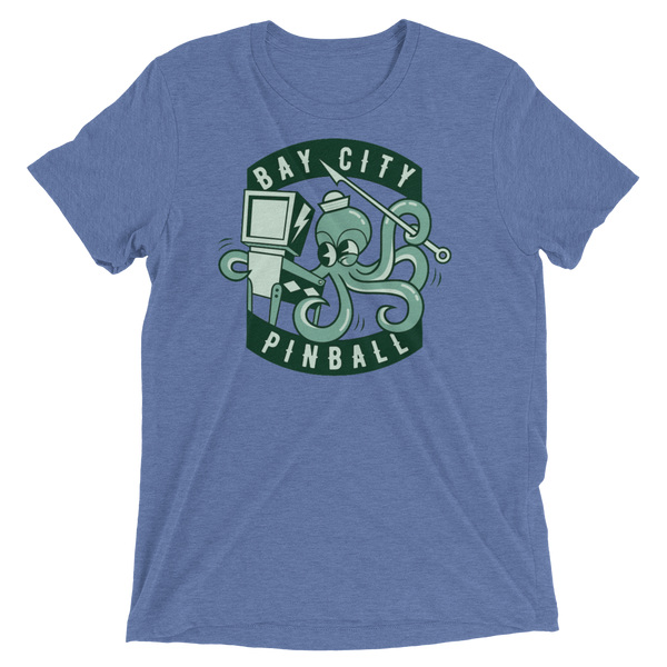 Bay City Pinball Octopus - Premium Triblend T-shirt