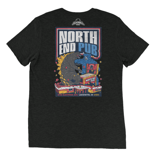 North End Pub Godzilla - Premium Tri-Blend T-Shirt