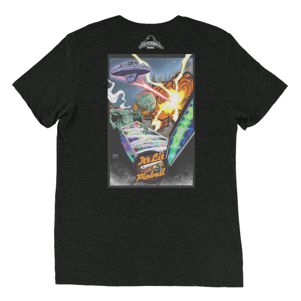It's Lit Pinball Alien - Premium Triblend T-shirt