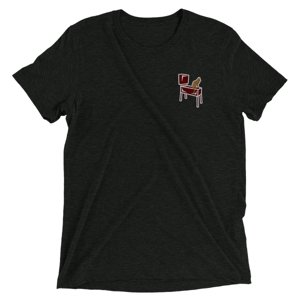 Pinball Cats - Embroidered Premium Tri-blend T-shirt