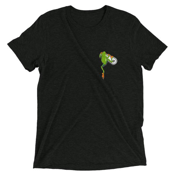 Frog Flipper Hop - Premium Tri-blend t-shirt