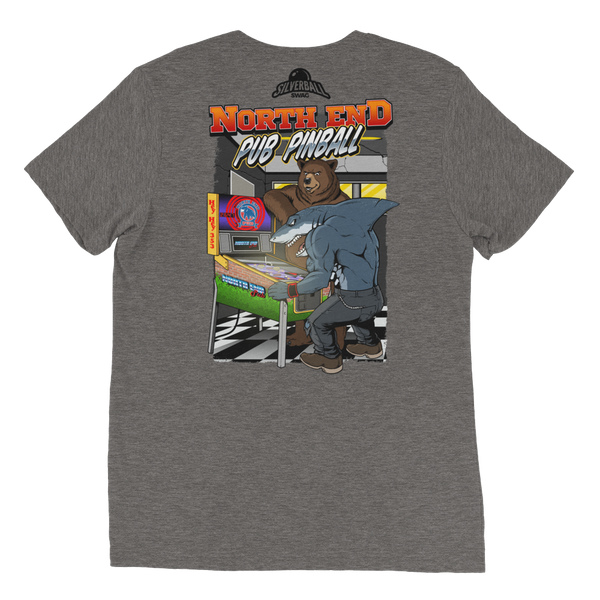 North End Pub Shark and Bear - Premium T-shirt