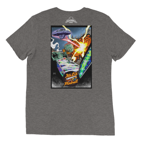 It's Lit Pinball Alien - Premium Triblend T-shirt