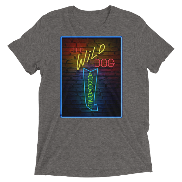 Wild Dog Arcade Graphic Front - Premium Triblend T-shirt